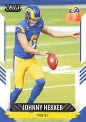 2021 Score Base Set Johnny Hekker #258 card