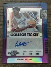 2022 Panini Chronicles Draft Picks Contenders Optic College Ticket Autograph Johnny Juzang #CO-JJU card
