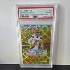 2024 Panini Prestige Xtra Points Signatures Premium Johnny Manziel #73 card