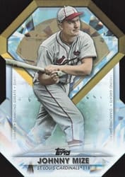 2022 Topps Update Diamond Greats Die-Cuts Johnny Mize #DGDC-75 card