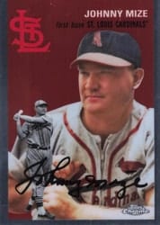 2023 Topps Chrome Platinum Anniversary Base Set Johnny Mize #402 card