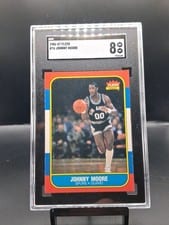 1986 Fleer Johnny Moore #76 card