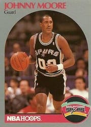 1990-91 Hoops Base Set Johnny Moore #269 card