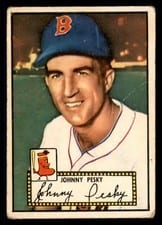 1952 Topps Johnny Pesky #15 card