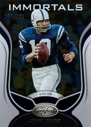 2019 Panini Certified Base Set Johnny Unitas #116 card