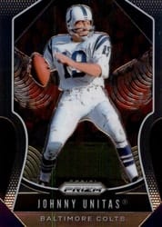 2019 Panini Prizm Base Set Johnny Unitas #150 card