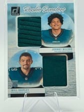 2024 Donruss Rookie Holiday Sweater Duals Johnny Wilson / Will Shipley #RHD-PHI card