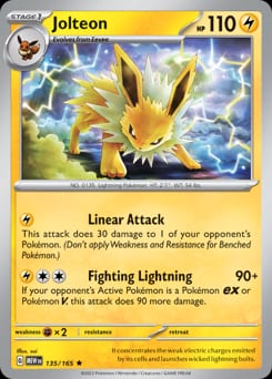 2023 151 Jolteon #135 card