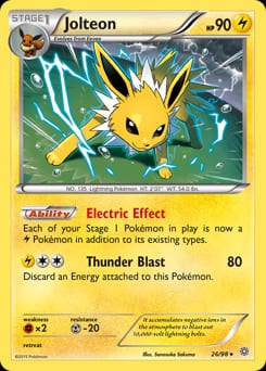 2015 Ancient Origins Jolteon #26 card