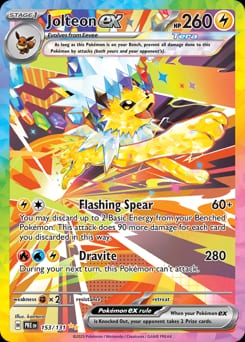 2025 Prismatic Evolutions Jolteon ex #153