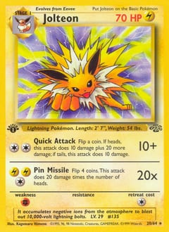 Jungle Jolteon #20 card