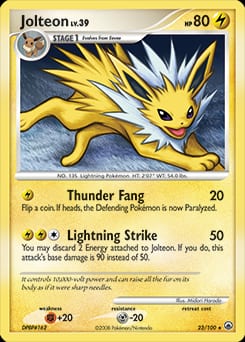 2008 Majestic Dawn Jolteon #23 card