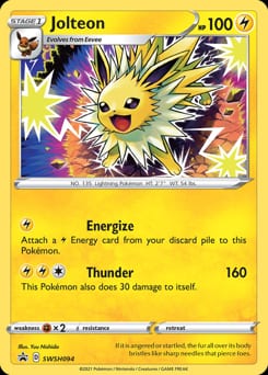 SWSH Black Star Promos Jolteon #SWSH094 card