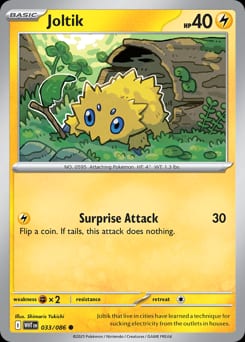 White Flare Joltik #33 card