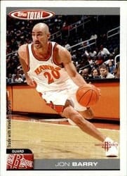 2004-05 Topps Total Base Set Jon Barry #286 card