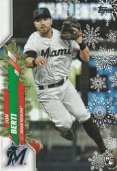 2020 Topps Holiday Base Set Jon Berti #HW12 card