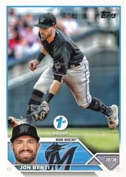2023 Topps 1st Edition Base Set Jon Berti #72 card