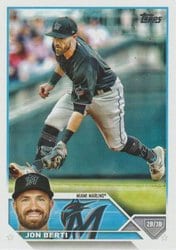 2023 Topps Base Set Jon Berti #72 card