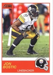 2019 Score Base Set Jon Bostic #120 card