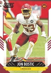 2021 Score Base Set Jon Bostic #86 card