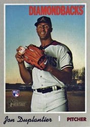 2019 Topps Heritage Base Set Jon Duplantier #533 card