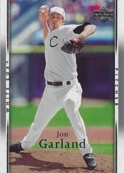 2007 Upper Deck Base Set Jon Garland #87 card