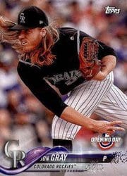 2018 Topps Opening Day Base Set Jon Gray #42 card