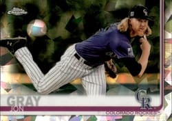 2019 Topps Chrome Sapphire Edition Base Set Jon Gray #73 card