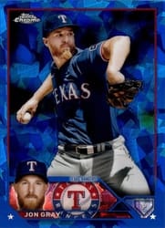 2023 Topps Chrome Sapphire Edition Base Set Jon Gray #73 card