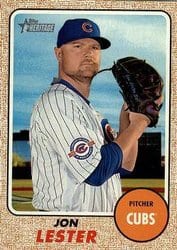 2017 Topps Heritage Base Set Jon Lester #469 card