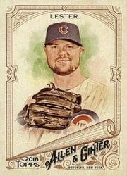 2018 Topps Allen & Ginter Base Set Jon Lester #126 card
