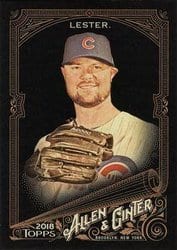 2018 Topps Allen & Ginter X Base Set Jon Lester #126 card