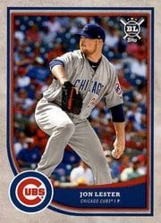 2018 Topps Big League Base Set Jon Lester #4 card