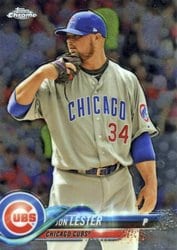 2018 Topps Chrome Base Set Jon Lester #191 card