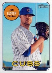 2018 Topps Heritage Base Set Jon Lester #43 card