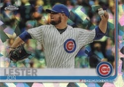 2019 Topps Chrome Sapphire Edition Base Set Jon Lester #40 card
