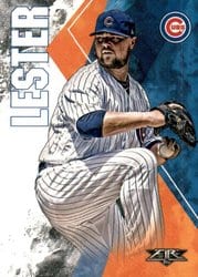 2019 Topps Fire Base Set Jon Lester #95 card