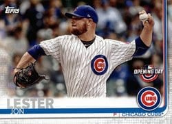 2019 Topps Opening Day Base Set Jon Lester #20 card