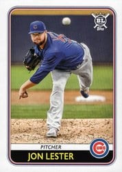 2020 Topps Big League Base Set Jon Lester #75 card