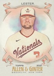 2021 Topps Allen & Ginter Base Set Jon Lester #181 card