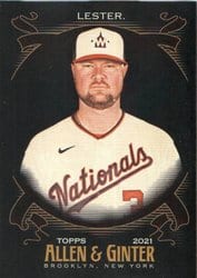 2021 Topps Allen & Ginter X Base Set Jon Lester #181 card