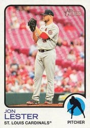 2022 Topps Heritage Base Set Jon Lester #323 card