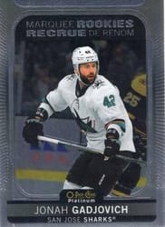 2021-22 O-Pee-Chee Platinum Base Set Jonah Gadjovich #247 card