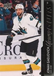 2021-22 Upper Deck Base Set Jonah Gadjovich #499 card