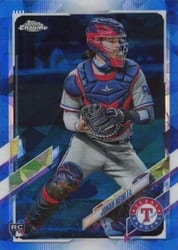 2021 Topps Chrome Sapphire Edition Base Set Jonah Heim #628 card