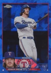2023 Topps Chrome Sapphire Edition Base Set Jonah Heim #141 card