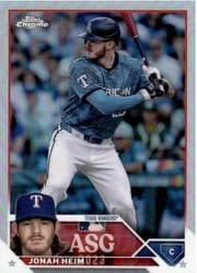 2023 Topps Chrome Update 2023 All-Star Game Jonah Heim #ASGC-9 card