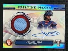 2024 Topps Pristine Pieces Autograph Relic Jonah Heim #PPAR-JH card