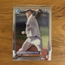 2025 Bowman Chrome Prospects Jonah Tong #BCP-105 card