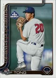 2025 Topps Pro Debut Base Set Jonah Tong #PD-183 card